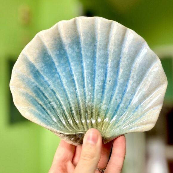 Vintage Nautical Seashell Kitchen Bathroom Soap Bar Dish Holder - Picture 1 of 5